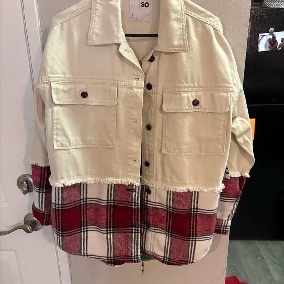 SO Cream Textured Jacket - Picture 1 of 4